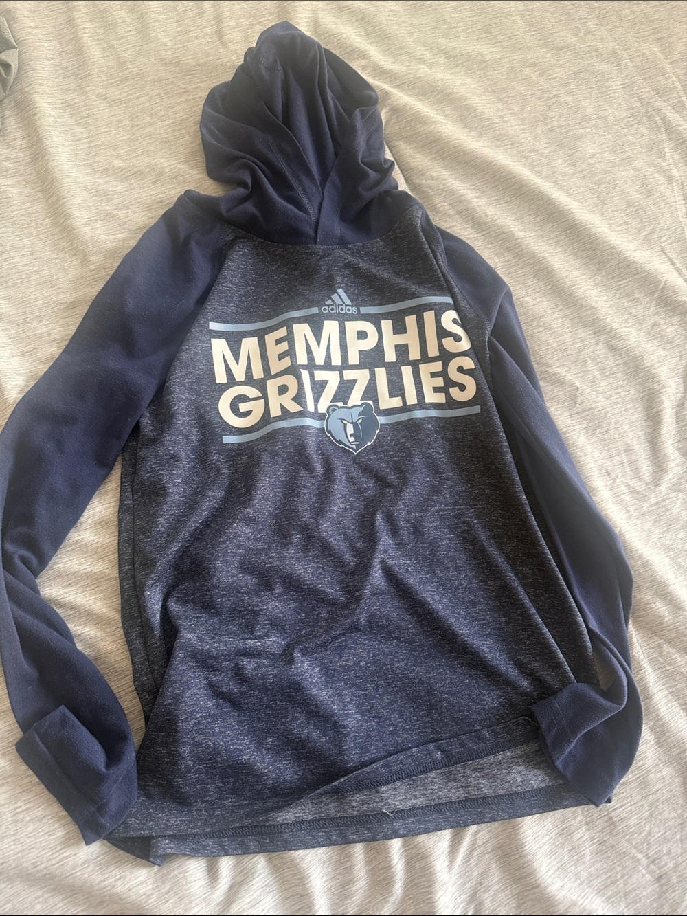 adidas Navy Memphis Grizzlies Dri-fit Pullover